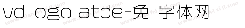 vd logo atde字体转换